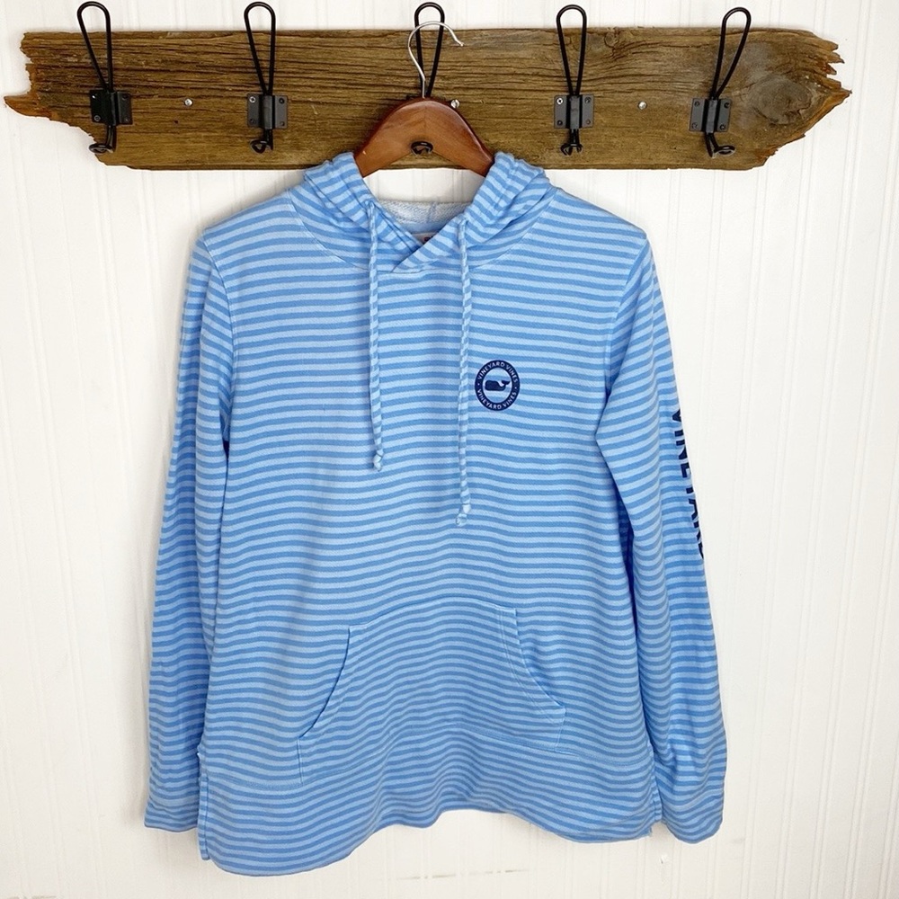 Vineyard Vines Terry Hoodie Sweatshirt Striped